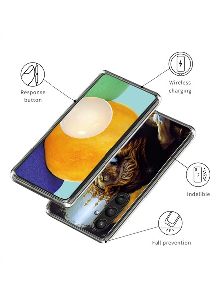 Samsung Galaxy A16 4g/5g Kılıf Desen Baskı Tpu Telefon Arka Kapak-Aslan Kral (Yurt Dışından) modelleri