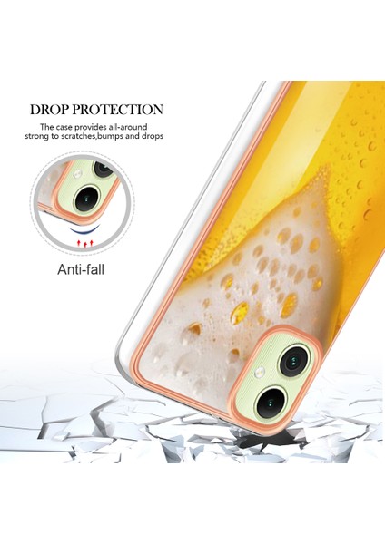 Samsung Galaxy A06 Kılıf Imd-D Desen Baskı 2.0mm Tpu Telefon Arka Kapak-Bira (Yurt Dışından) indirimleri