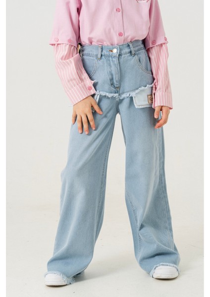 Kız Çocuk Astar Dışarda Kot Pantolon 2186 fiyatları