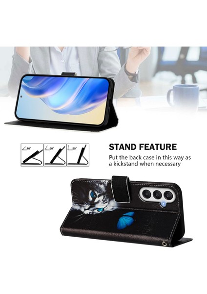 Samsung Galaxy A14 4g/galaxy A14 5g Kılıf Desen Baskı Cüzdan Telefon Kılıfı Kayışlı- Yavru Kedi (Yurt Dışından) indirimleri