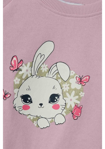 Nmfvenus Ls Nreg Sweat Un Pembe Kız Çocuk Sweatshirt modelleri