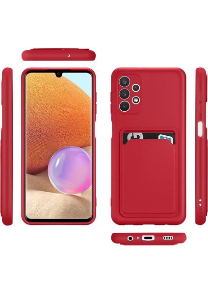 Samsung Galaxy A23 Için Kılıf Kamera Korumalı Kartlıklı Yumuşak Kadife Slikon Kartvizit Kapak fiyatları