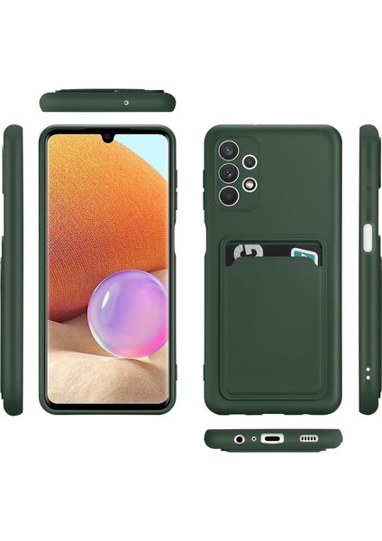 Samsung Galaxy A73 Için Kılıf Kamera Korumalı Kartlıklı Yumuşak Kadife Slikon Kartvizit Kapak fiyatları