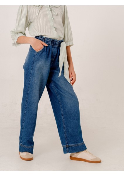 Kız Çocuk Geniş Köprülü Kot Pantolon 2195 fiyatları