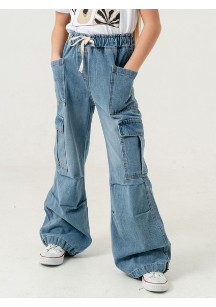 Kız Çocuk Dizi Pileli Ispanyol Kot Pantolon 2200 fiyatları