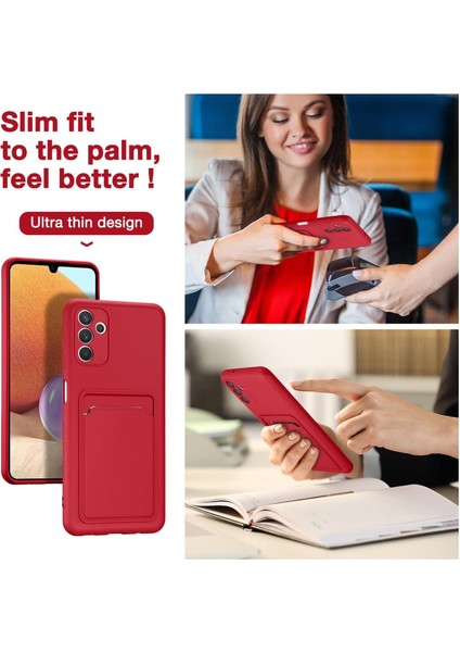 Samsung Galaxy A06 Uyumlu Kılıf Kamera Korumalı Kartlıklı Yumuşak Içi Kadife Slikon Kartvizit Kapak fırsatları