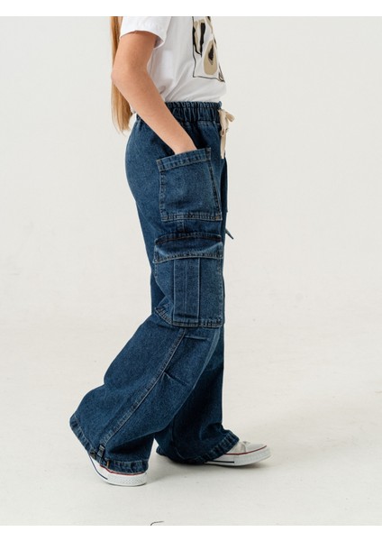 Kız Çocuk Dizi Pileli Ispanyol Kot Pantolon 2200 fiyatları