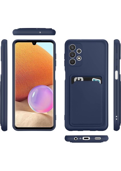 Samsung Galaxy A53 Için Kılıf Kamera Korumalı Kartlıklı Yumuşak Kadife Slikon Kartvizit Kapak fiyatları