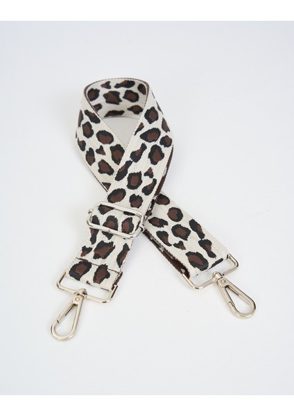 Leopard Pattern Chevron Ayarlanabilir Çanta Sapı (110 Cm) )4cm)