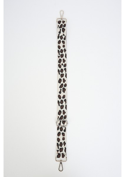 Leopard Pattern Chevron Ayarlanabilir Çanta Sapı (110 Cm) )4cm)