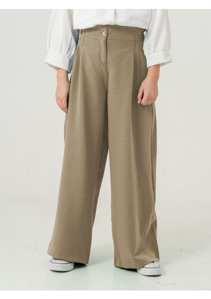 Kız Çocuk Çift Pileli Pantolon 2567