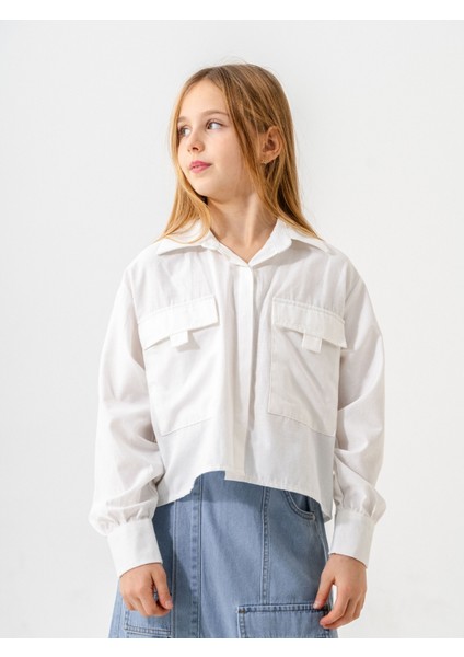 Kız Çocuk Gizli Patlı Gömlek 3161 modelleri