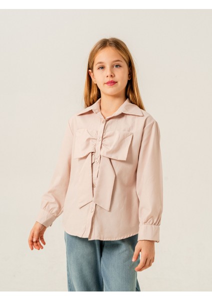 Kız Çocuk Fiyonklu Gömlek 3158 fiyatları