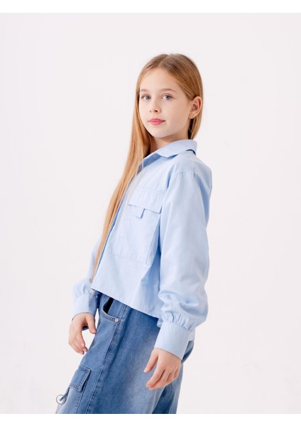 Kız Çocuk Gizli Patlı Gömlek 3161 fiyatları