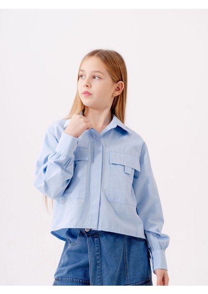 Kız Çocuk Gizli Patlı Gömlek 3161 modelleri