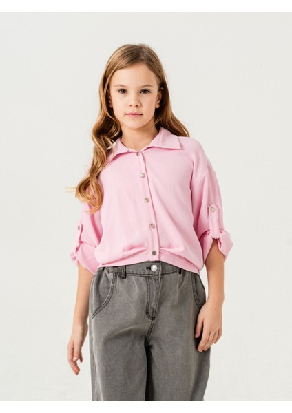 Kız Çocuk Etek Pileli Gömlek 3148 fiyatları