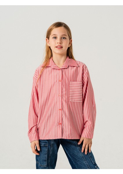 Kız Çocuk Çizgili Gömlek 3154 fiyatları