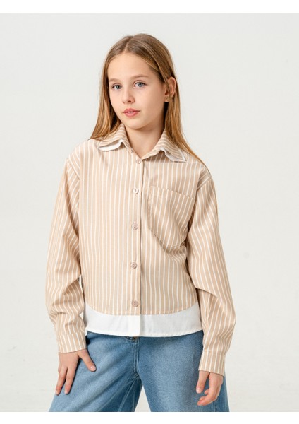 Kız Çocuk Çift Yakalı Gömlek 3152 modelleri