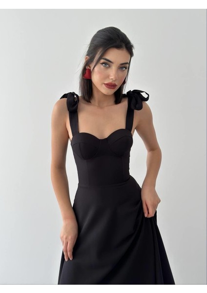 Sindirella Midi Atlas Elbise