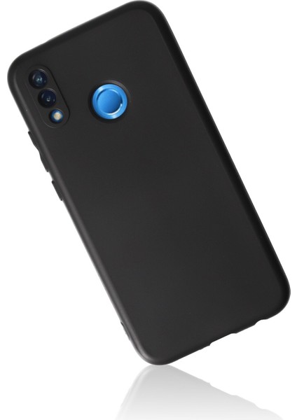 Huawei P20 Lite Kılıf Slikon Kılıf Düz Renk Kılıf Koruyucu Kılıf - Siyah modelleri