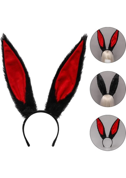 Peluş Malzemeden Imal Mega Boy Şekil Verilebilir Tavşan Kulağı Siyah 14X43 cm modelleri