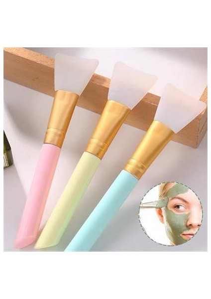 Buffer® 2li Silikon Temizlemesi Kolay Kullanılabilen Yüz Cilt Bakımı Maske ve Krem Spatulası