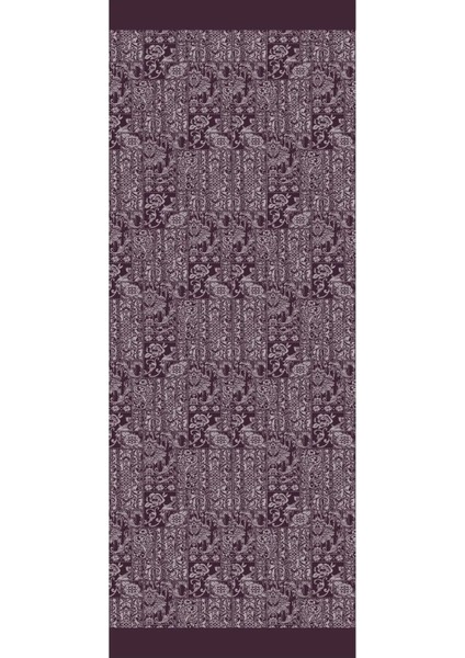 Henna Desen Çift Taraflı Şal Mor-Gri fırsatları