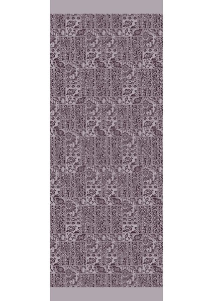 Henna Desen Çift Taraflı Şal Mor-Gri indirimleri