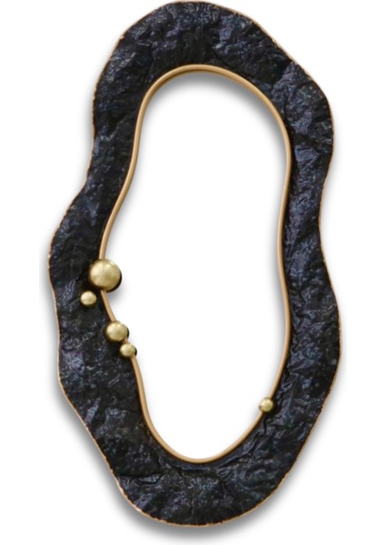 Siyah Metal Duvar Aynası