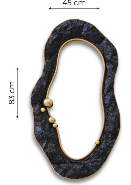 Siyah Metal Duvar Aynası fiyatları