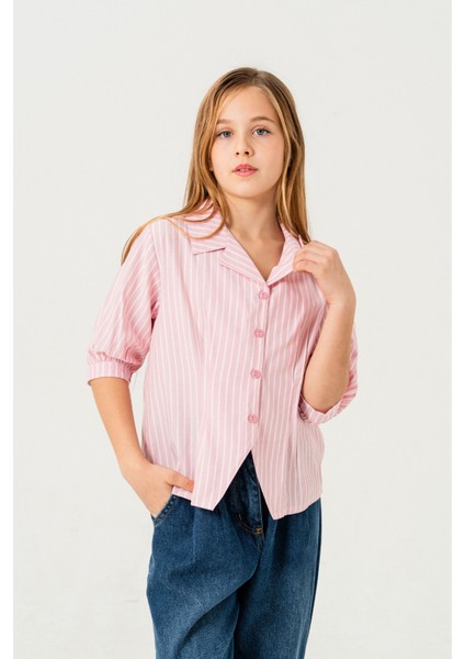 Kız Çocuk Beden Pileli Gömlek 3151 fiyatları