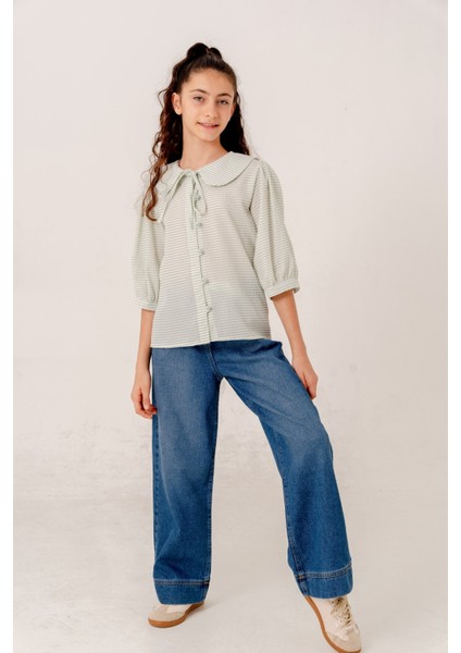 Kız Çocuk Bebe Yakalı Gömlek 3162