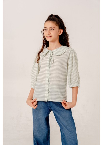 Kız Çocuk Bebe Yakalı Gömlek 3162 modelleri