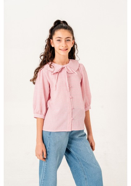 Kız Çocuk Bebe Yakalı Gömlek 3162 modelleri