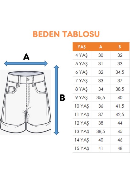 Kız Çocuk Paraşüt Şort 2855
