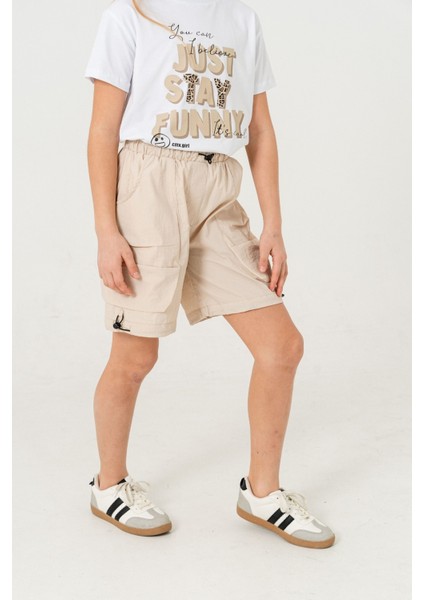 Kız Çocuk Paraşüt Şort 2855 modelleri