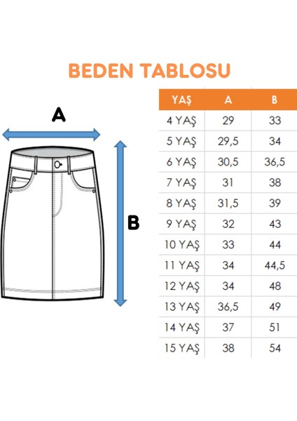 Kız Çocuk Klasik Kot Şort 2874