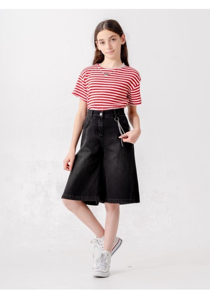 Kız Çocuk Klasik Kot Şort 2869