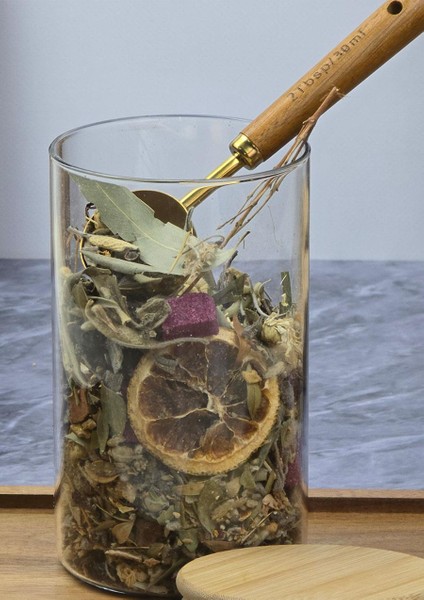 Bambu Kapaklı Kavanoz Seti - 3'lü Kavanoz Takımı - 900 Ml, 6 Parça