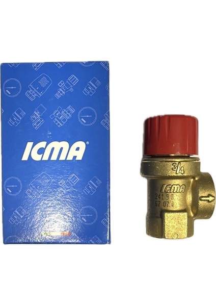 Icma Emniyet Ventili ¾’'- 3 Bar - 91241AEAF - Italyan