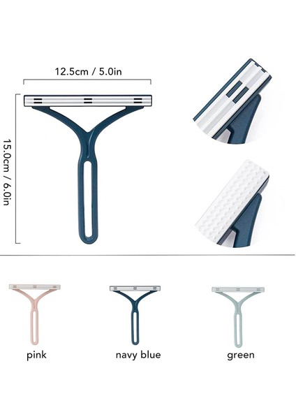 Silikon Çift Taraflı Kedi Köpek Kıl Tüy Temizleyici Tarak | Yeşil | 1 Adet