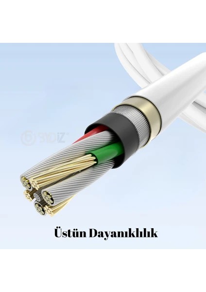 Apple iPhone Uyumlu 11-12-13 - 14 Pro/max Lightning Hızlı Şarj Kablosu 1 Metre USB C Lightning