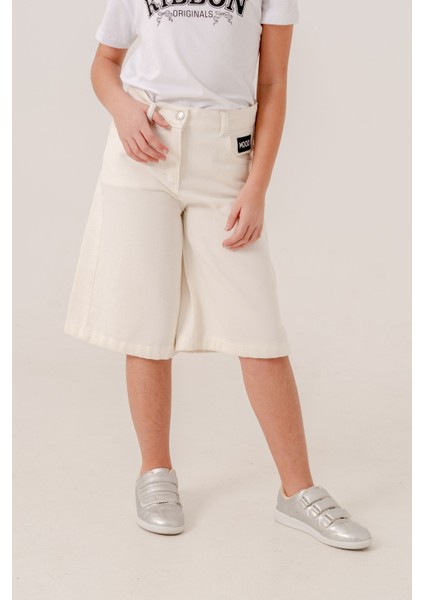 Kız Çocuk Bermuda Keten Şort 2877