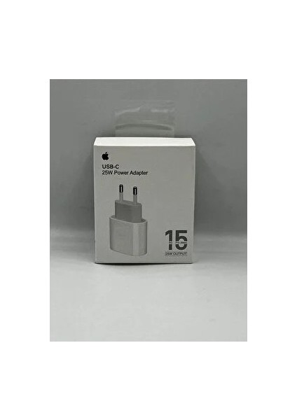 Apple iPhone 15 Pro Max Şarj Adaptörü Type-C Hızlı Şarj Aleti Adaptörü 25W Güç