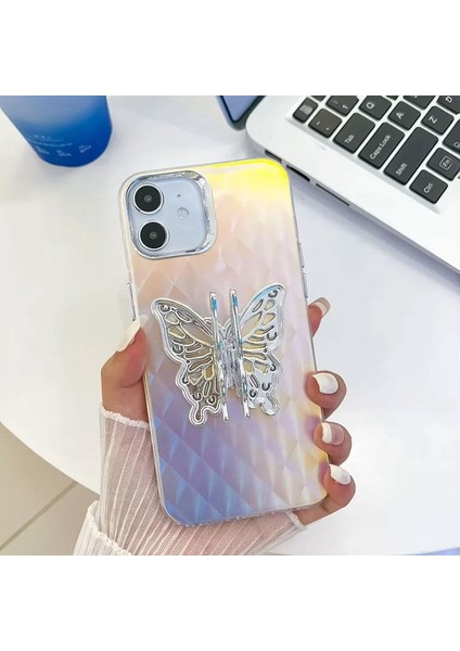 iPhone 11 Standlı Kelebek Silikon Kılıf