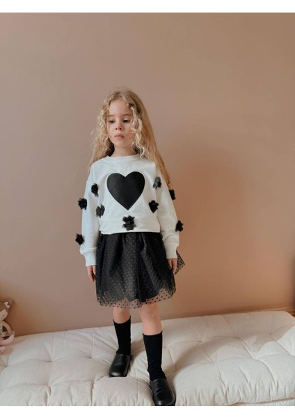 Yigit Butik Tül Etekli Kız Çocuk Alt Üst Takım modelleri