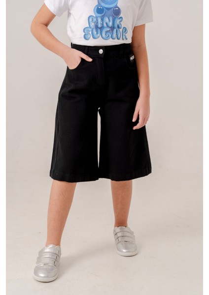 Kız Çocuk Bermuda Keten Şort 2877