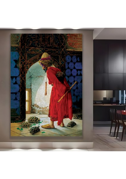 Kaplumbağa Terbiyecisi Kanvas Tablo