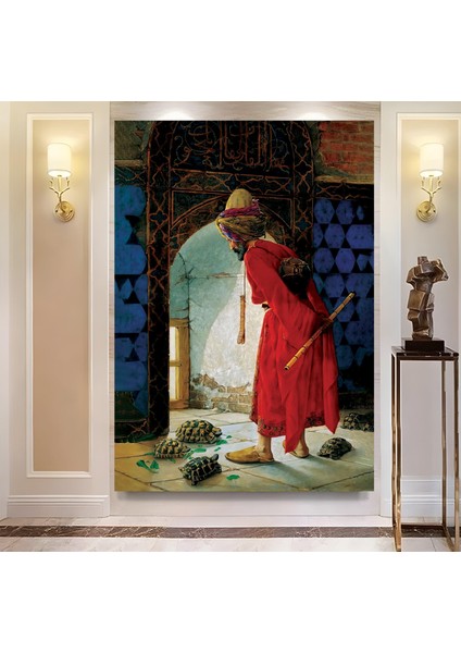 Kaplumbağa Terbiyecisi Kanvas Tablo modelleri