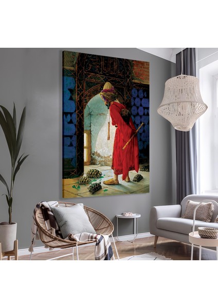 Kaplumbağa Terbiyecisi Kanvas Tablo fırsatları